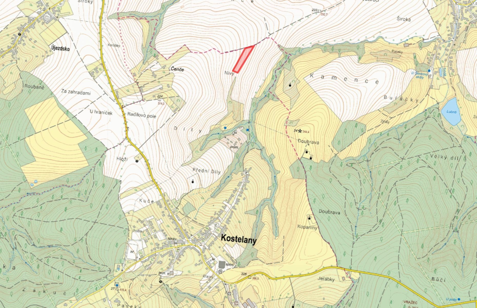 Zemědělské pozemky, Kostelany - 2