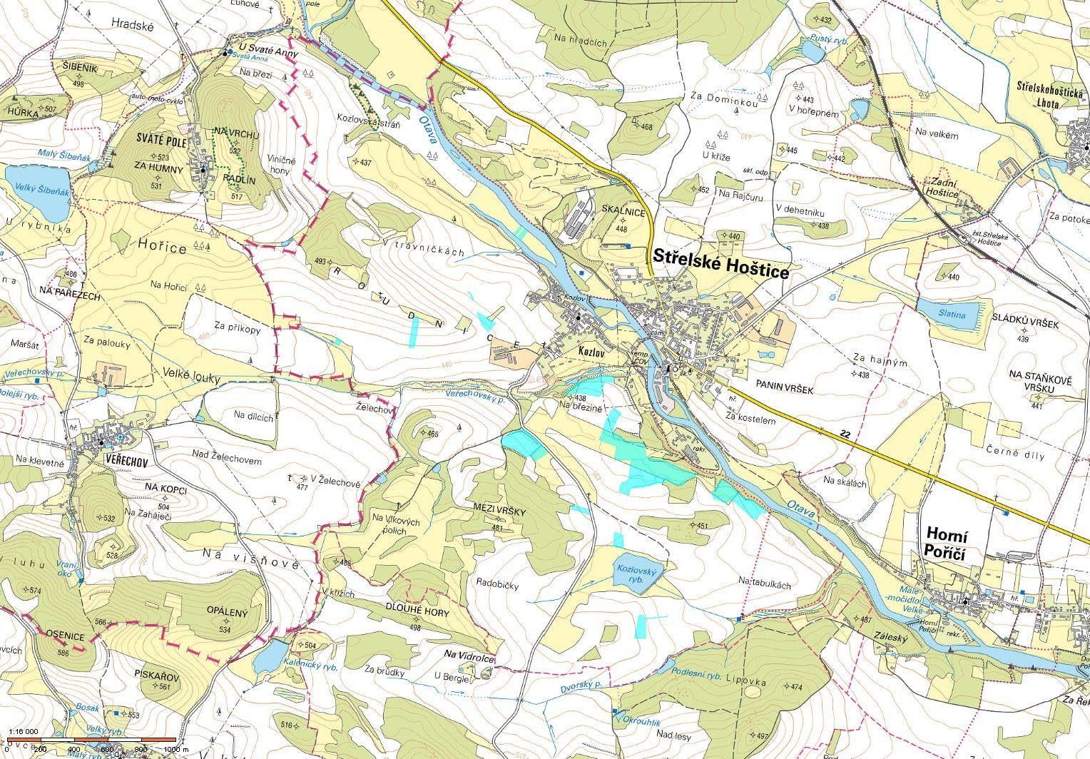 Prodej zemědělský pozemek - Kozlov, Střelské Hoštice, 185 623 m² - 5