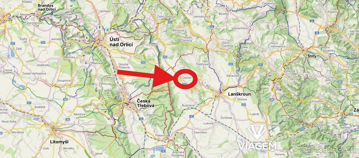 Pozemky pro bydlení, Ostrov u Lanškrouna, 561 22 - 1
