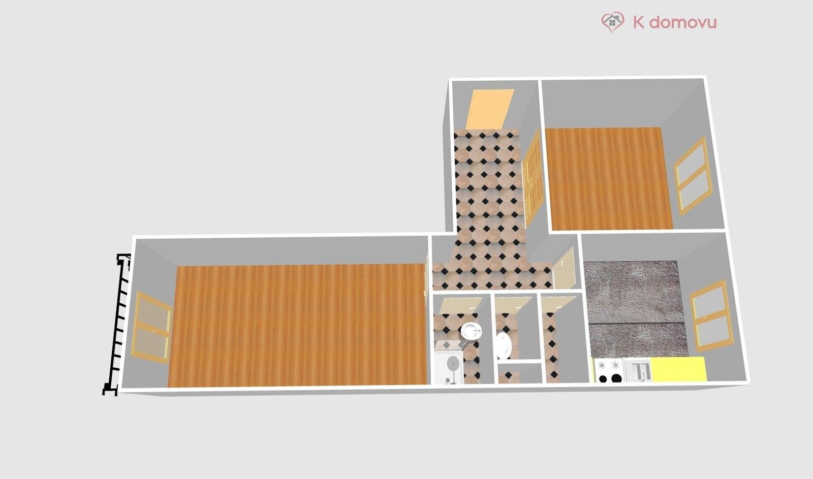 Prodej byt 2+1 - tř. Gen. Janouška, Přerov, 57 m²