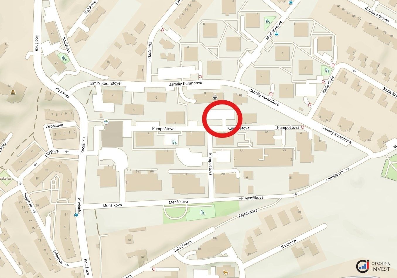 Ostatní, Kumpoštova, Brno Sadová, 12 m²