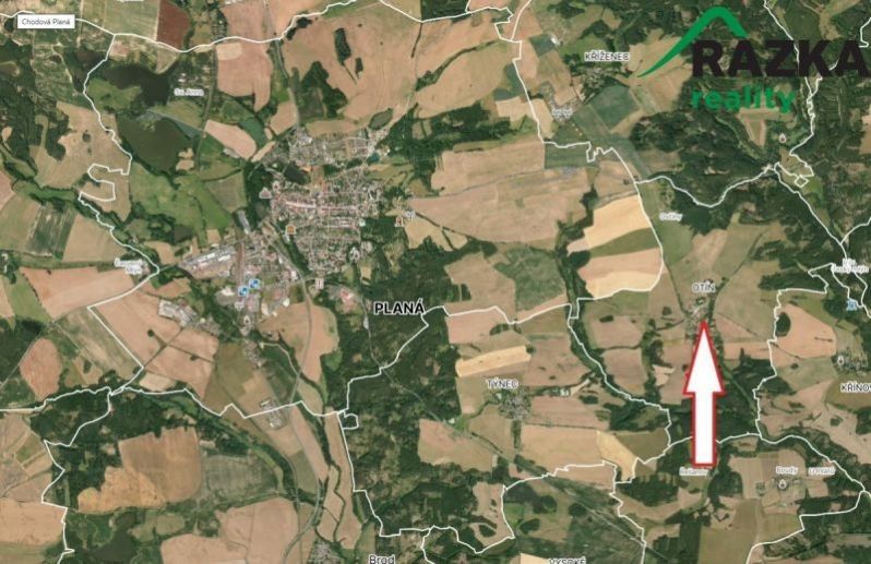 Prodej pozemek pro bydlení - Otín, Planá, 570 m²