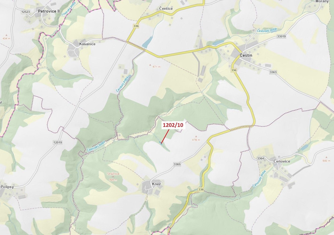 Les, 557 m²