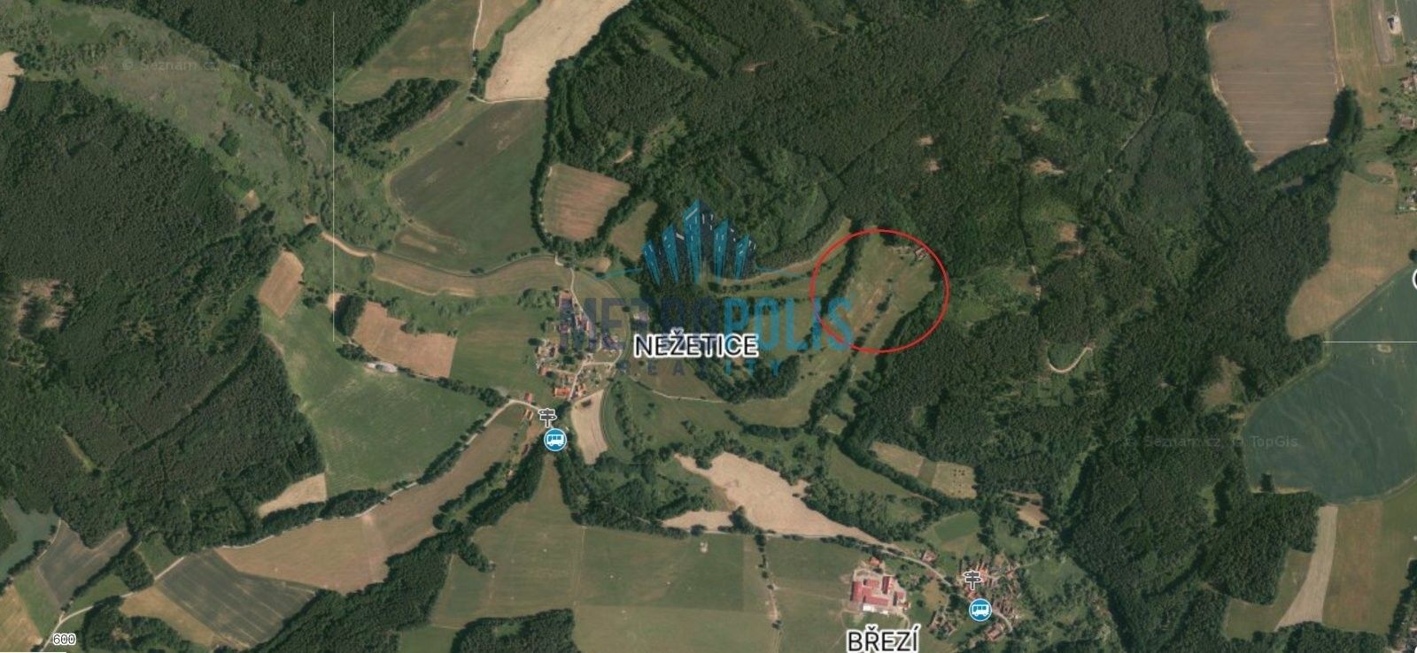 Zemědělské pozemky, Březí, Trhové Sviny, 1 893 m² - 1