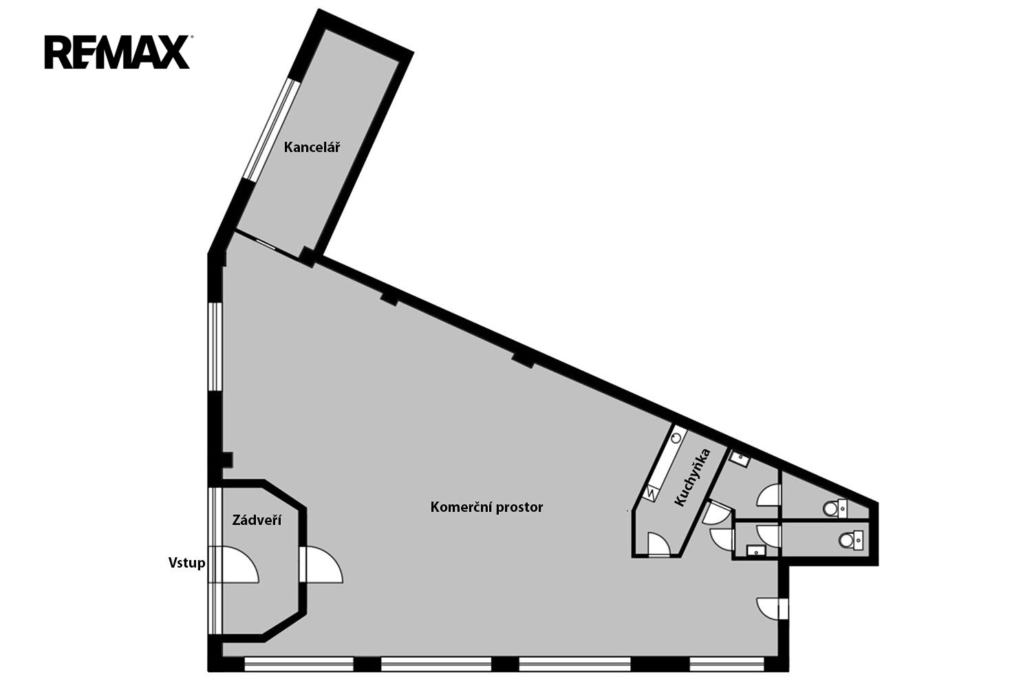 Kanceláře, Voskovcova 1075, Praha Hlubočepy, 141 m² - 2
