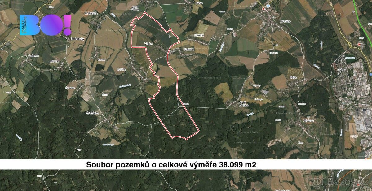 Zemědělské pozemky, Kvasice, 768 21, 38 099 m²