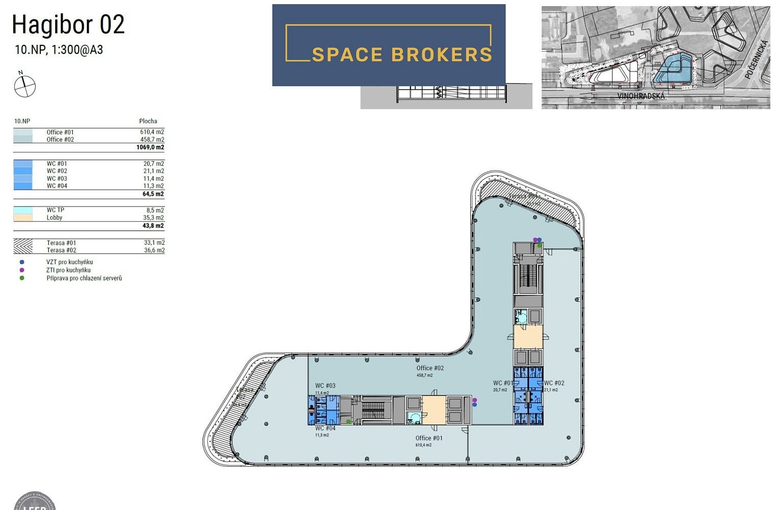 Kancelář · 680 m² · Praha, Hlavní město Praha - 4