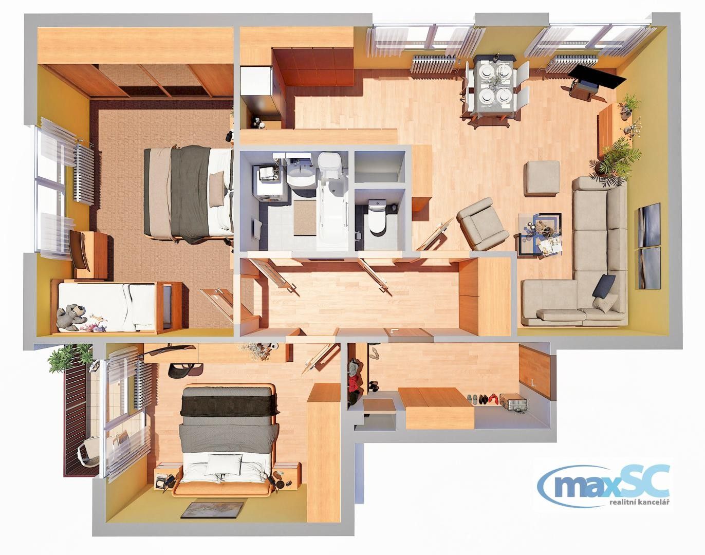 3+kk, Býšť, 77 m² - 2