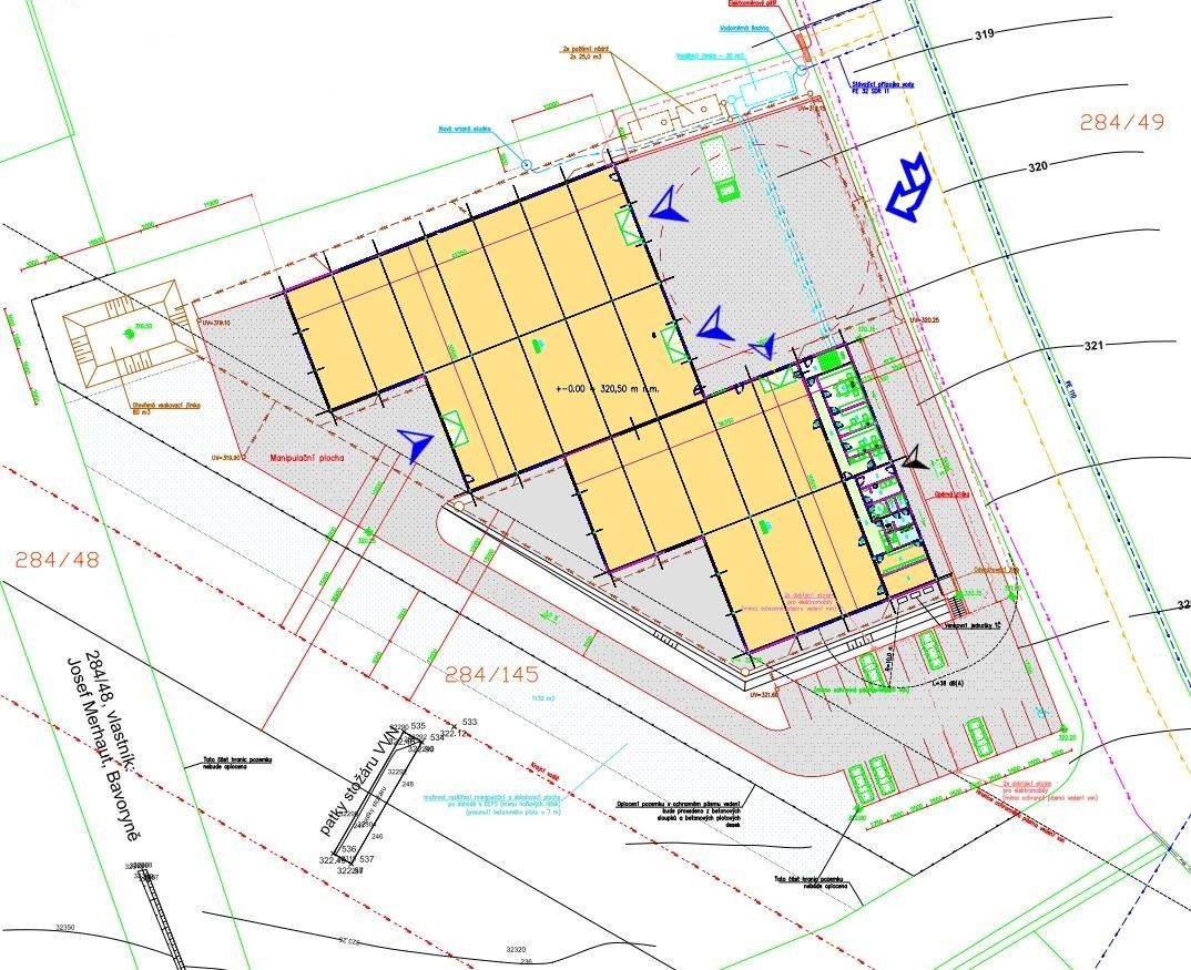 Komerční pozemky, Průmyslová zóna, Bavoryně, 9 892 m²