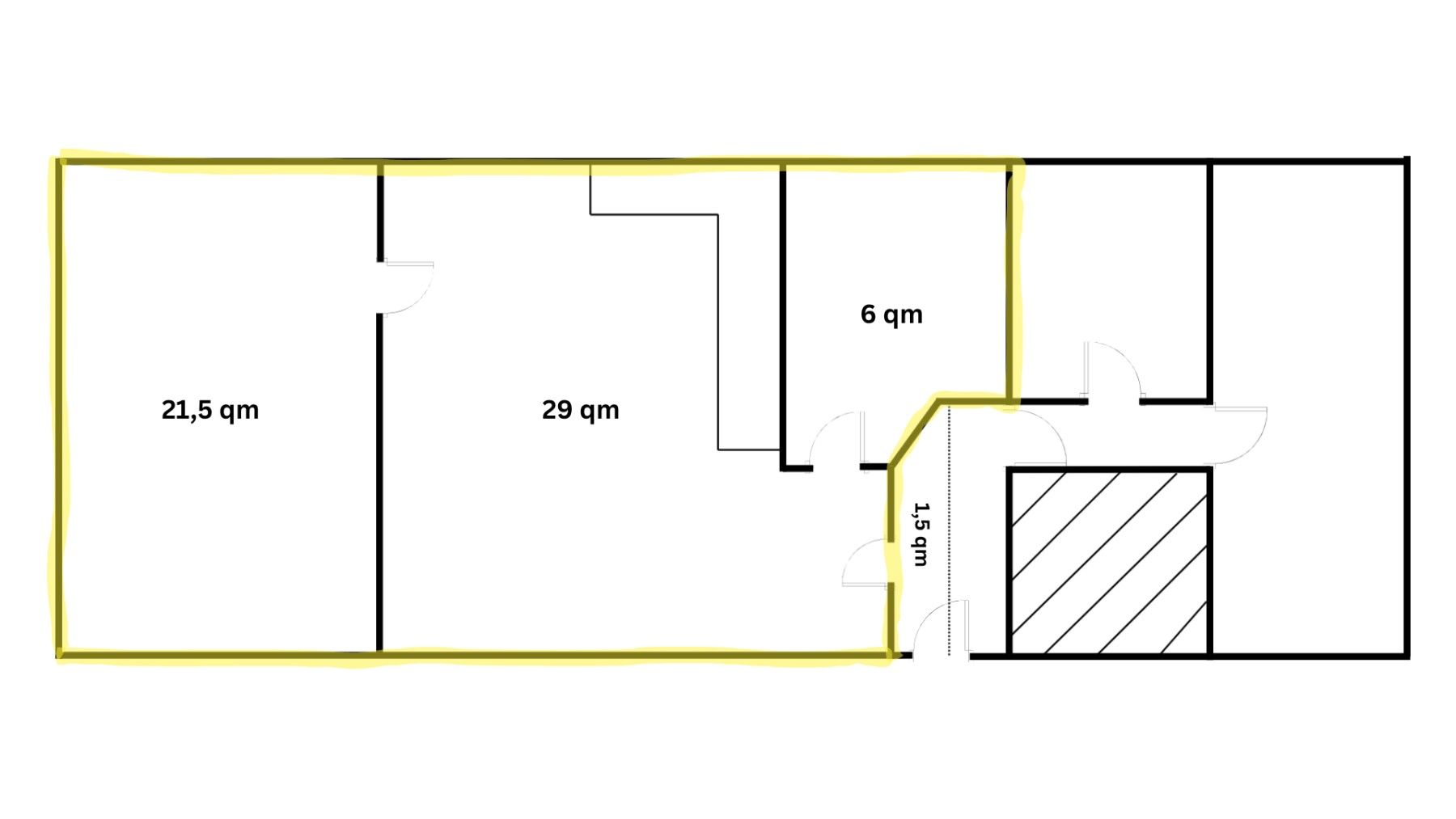 2+1, Kirchstraße 5 Köln Rodenkirchen Nordrhein-Westfalen 50996, 58 m² - 2
