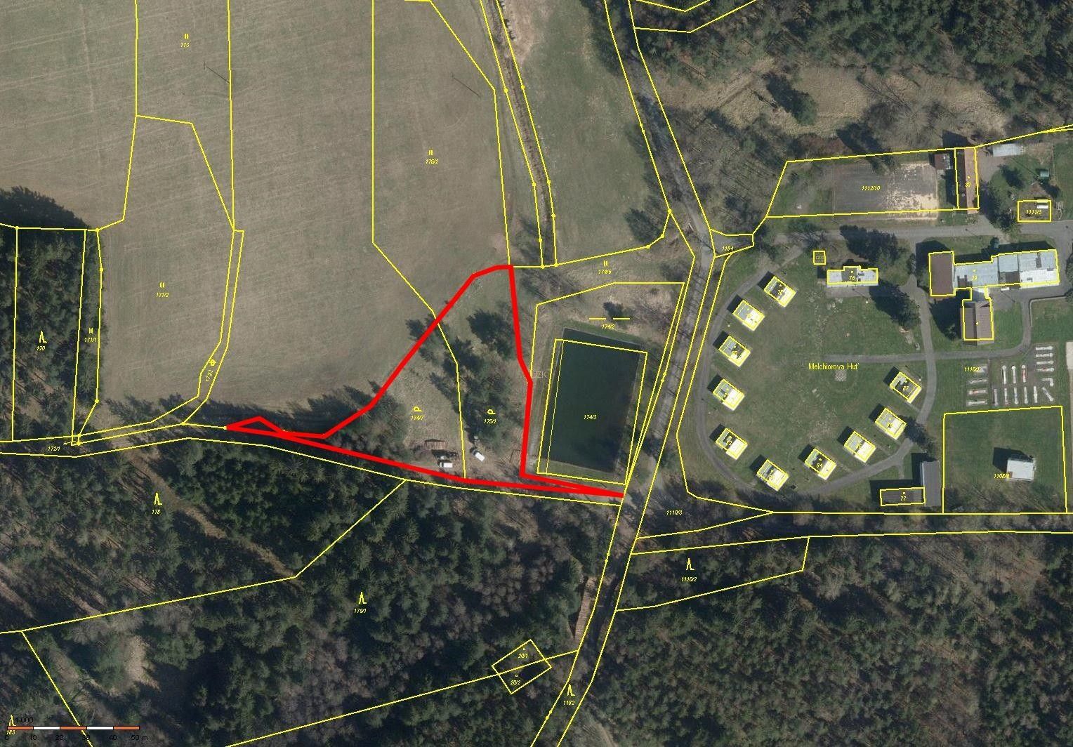 Zahrady, Číhaná, Úněšov, 3 645 m²