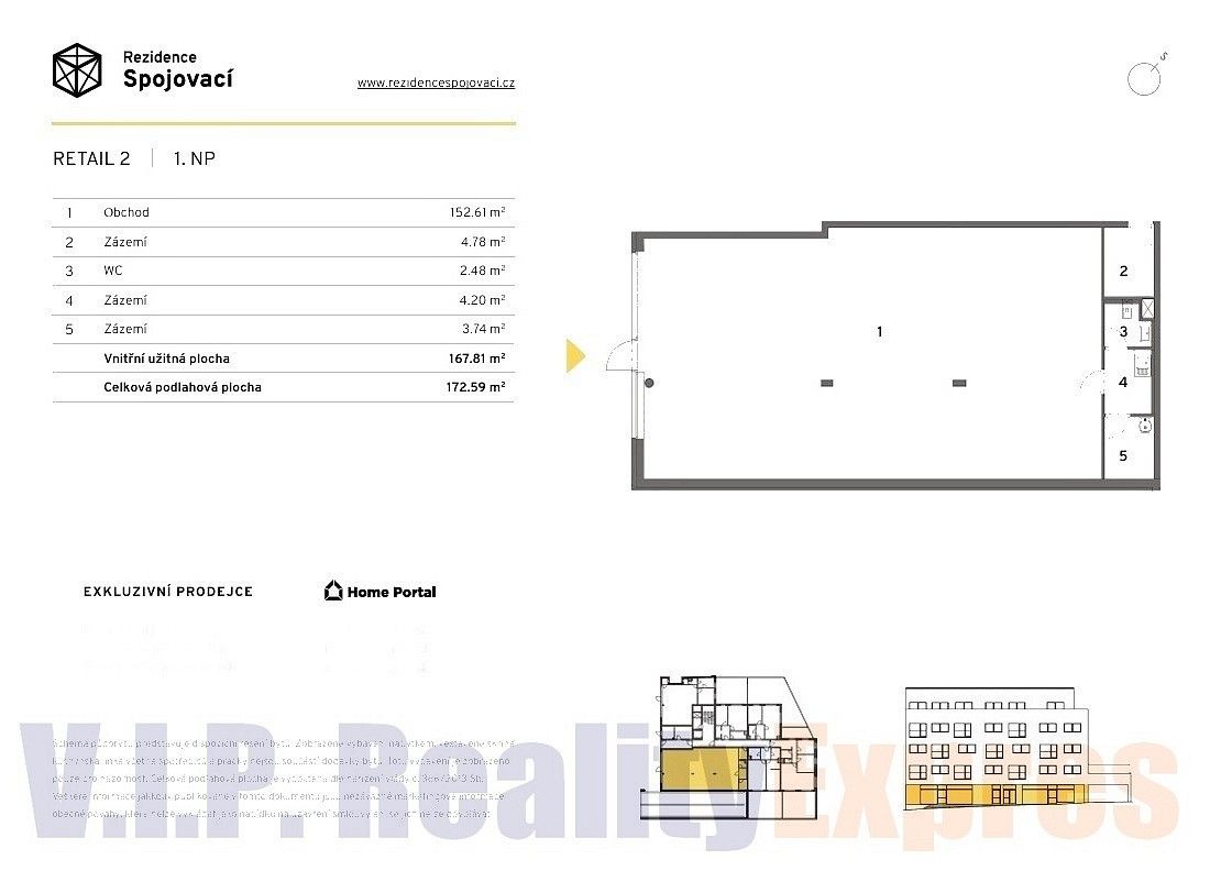Obchodní prostory · 172 m² · Praha - Vysočany, okres Praha 9, Hlavní město Praha - 4