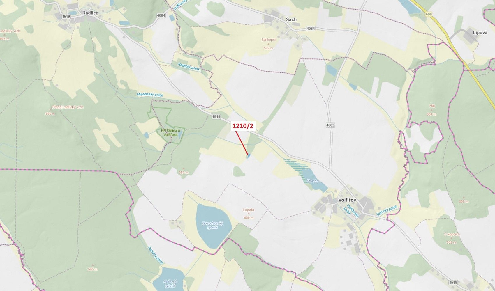 Les, 705 m²