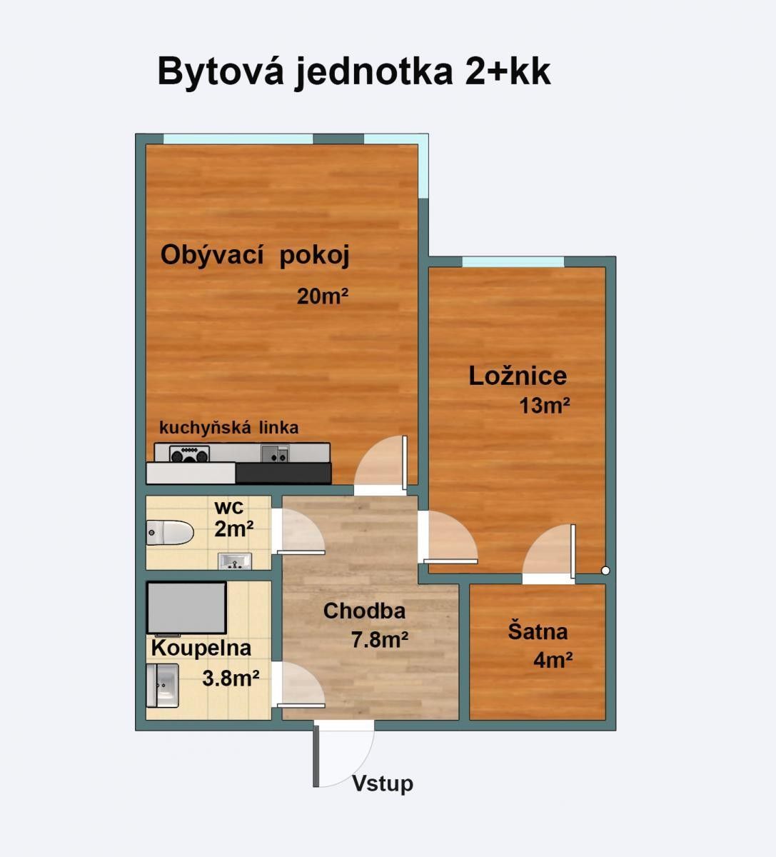 Prodej byt 2+kk - Viktora Olivy,Nové Strašecí, 52 m²
