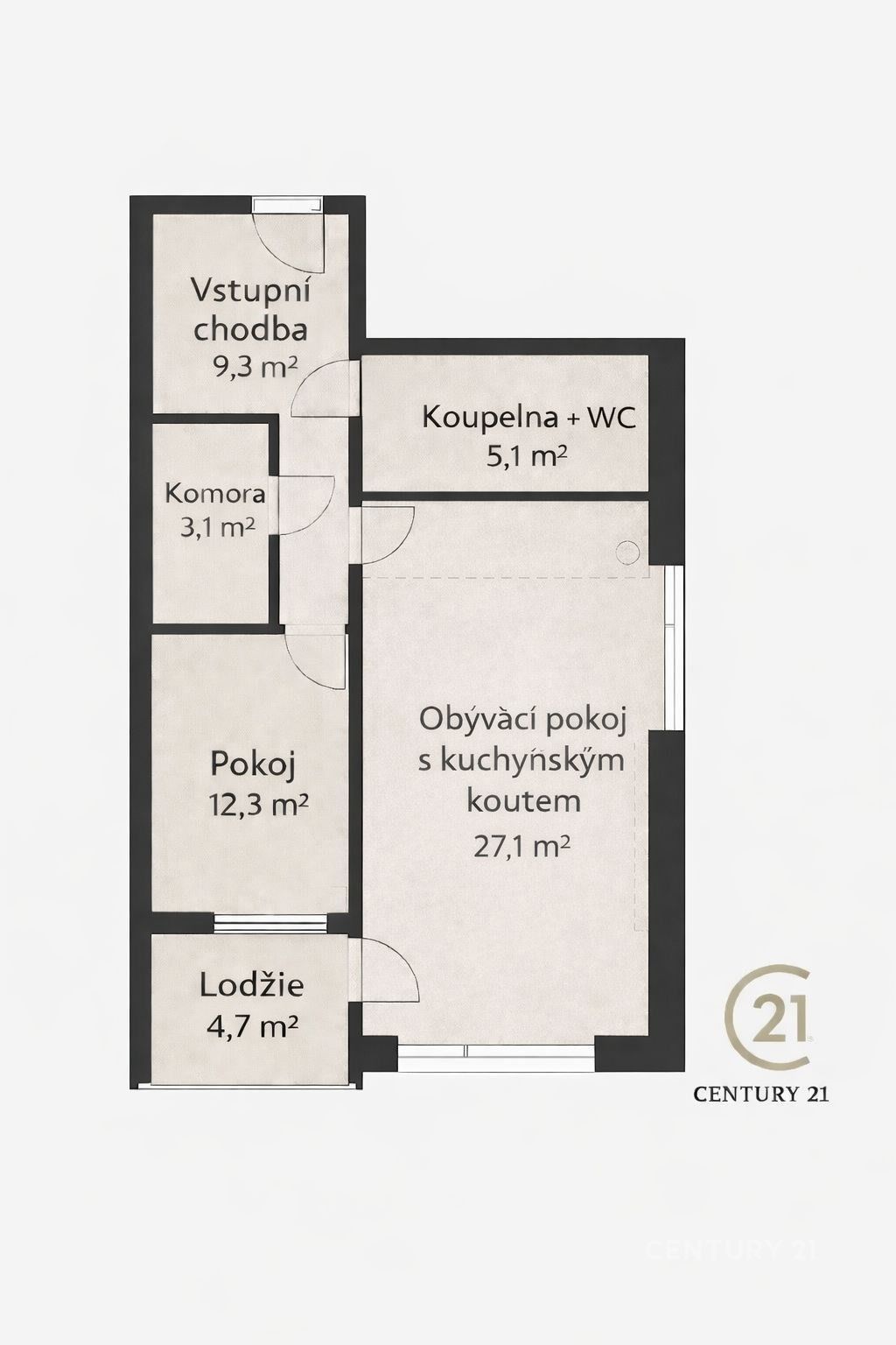 2+kk, X-Františkov, Liberec, 57 m²