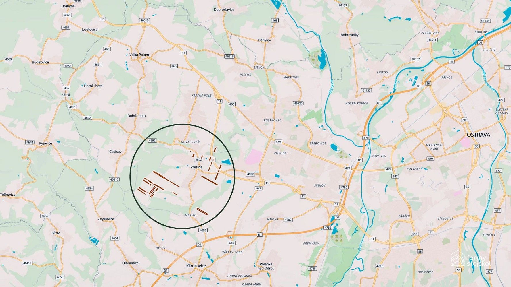 Prodej zemědělský pozemek - Vřesina, okres Ostrava-město, Moravskoslezský kraj - 2
