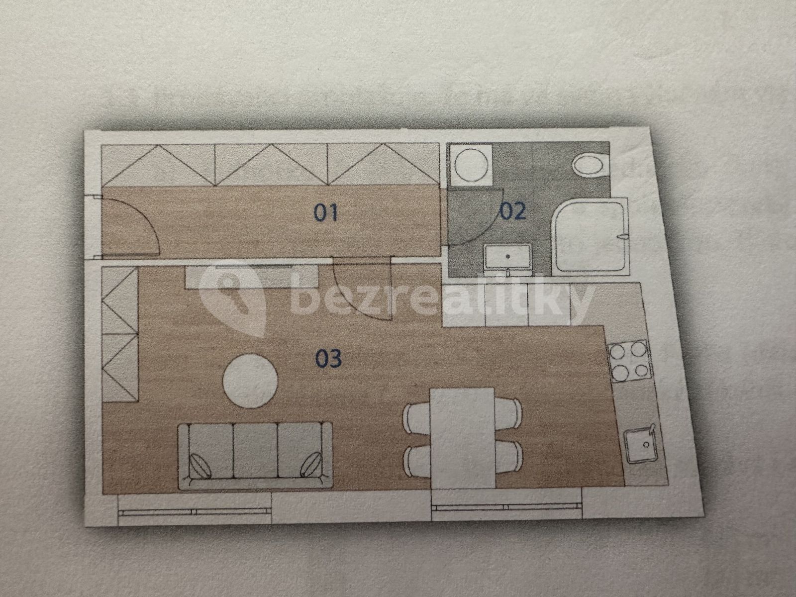 Byt 1+kk · 38 m² · Praha - Letňany - 3