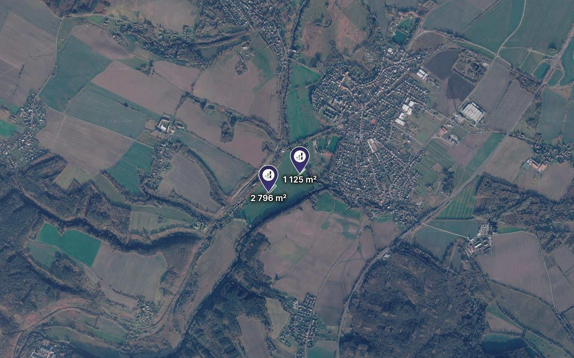 Louky, Bakov nad Jizerou, 3 921 m² - 2
