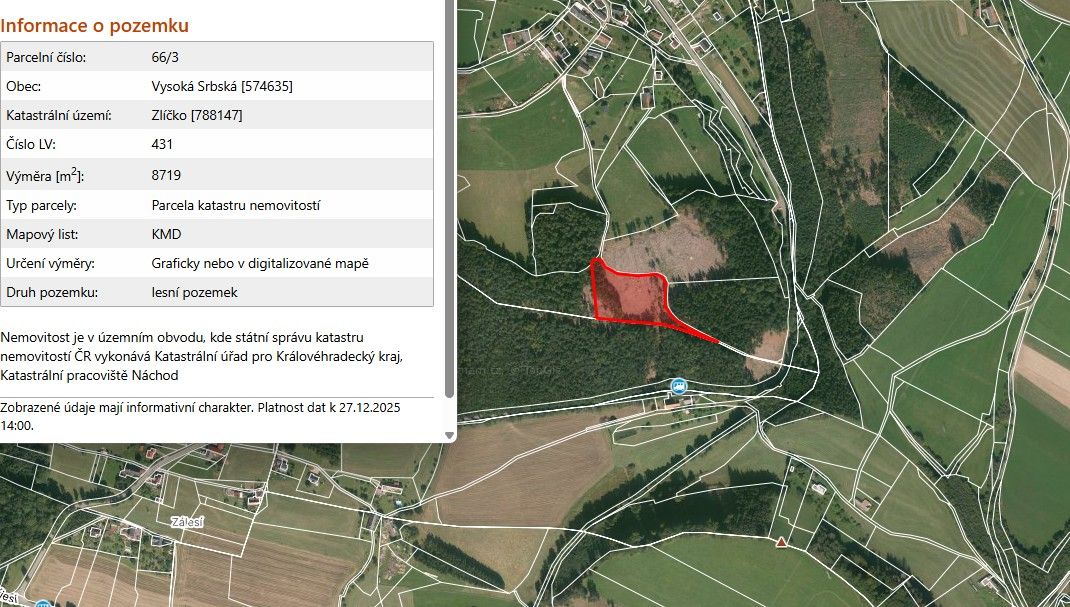 Prodej pozemek pro bydlení - Červený Kostelec, 549 41