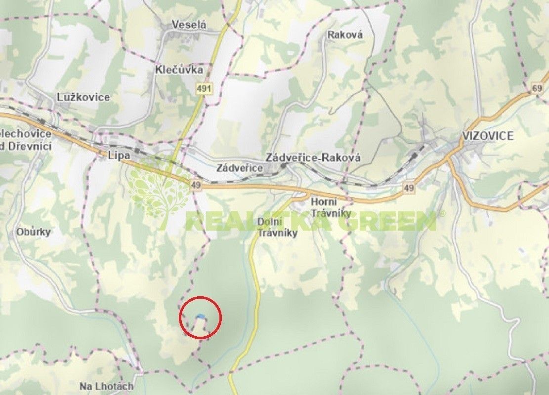 Prodej les - Zádveřice, Zádveřice-Raková, 7 363 m²