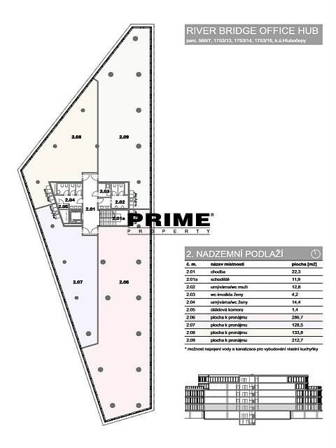 Pronájem kancelář - Strakonická, Praha, 258 m²