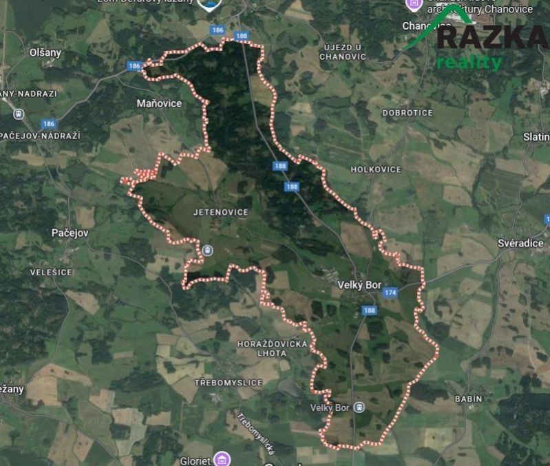 Prodej zemědělský pozemek - Velký Bor, 264 094 m²