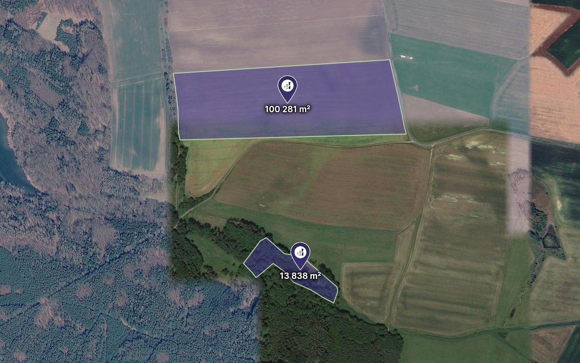 Zemljišče, 114119 m²