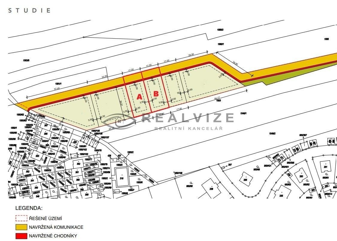 Pozemek pro bydlení, 655 m²