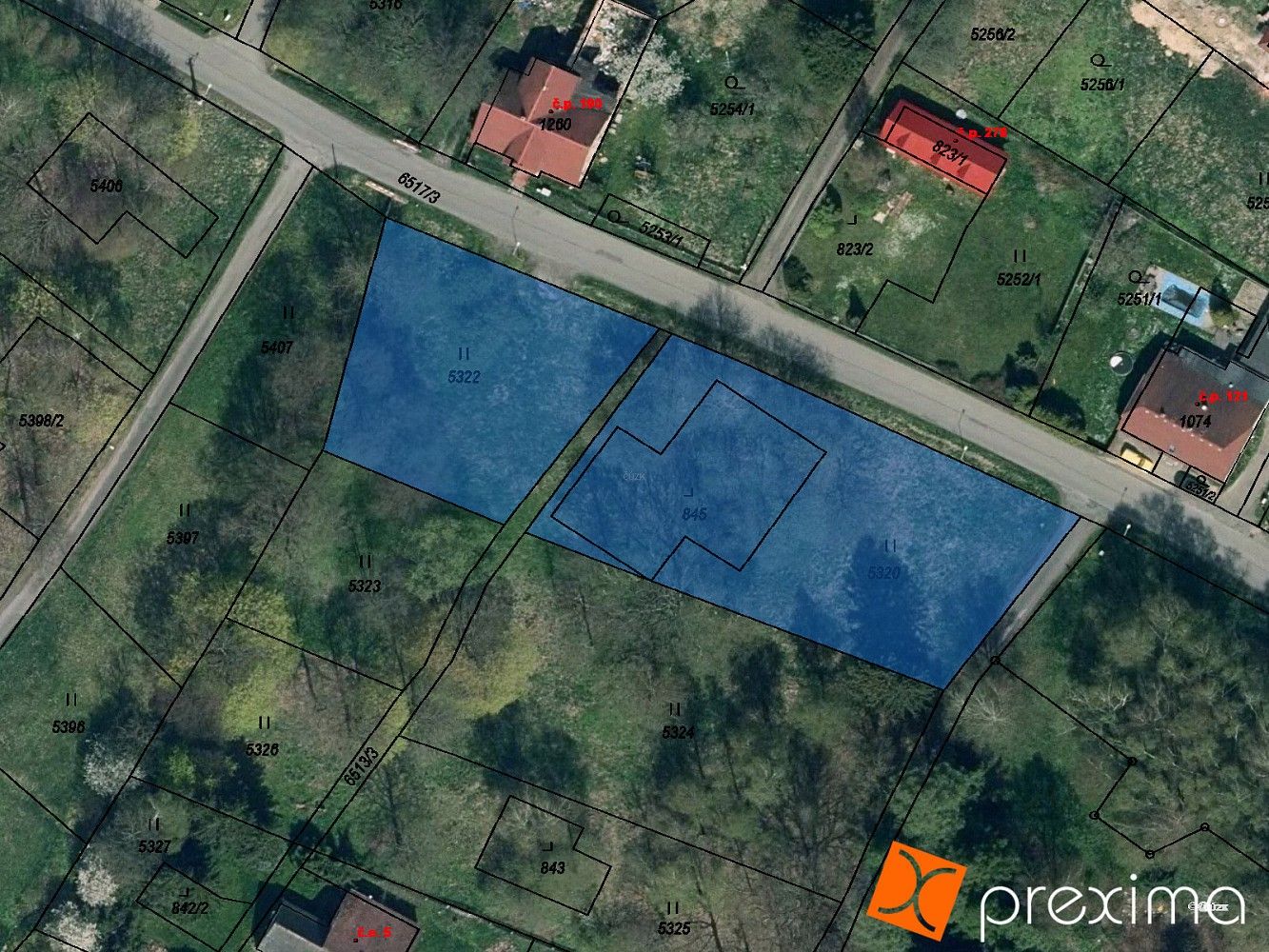 Pozemek pro bydlení, 2 325 m²