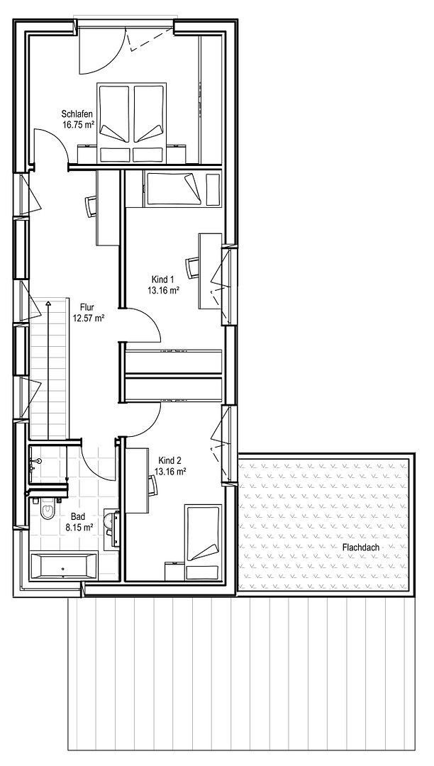 Rodinné domy, , Bavorsko, 135 m² - 1
