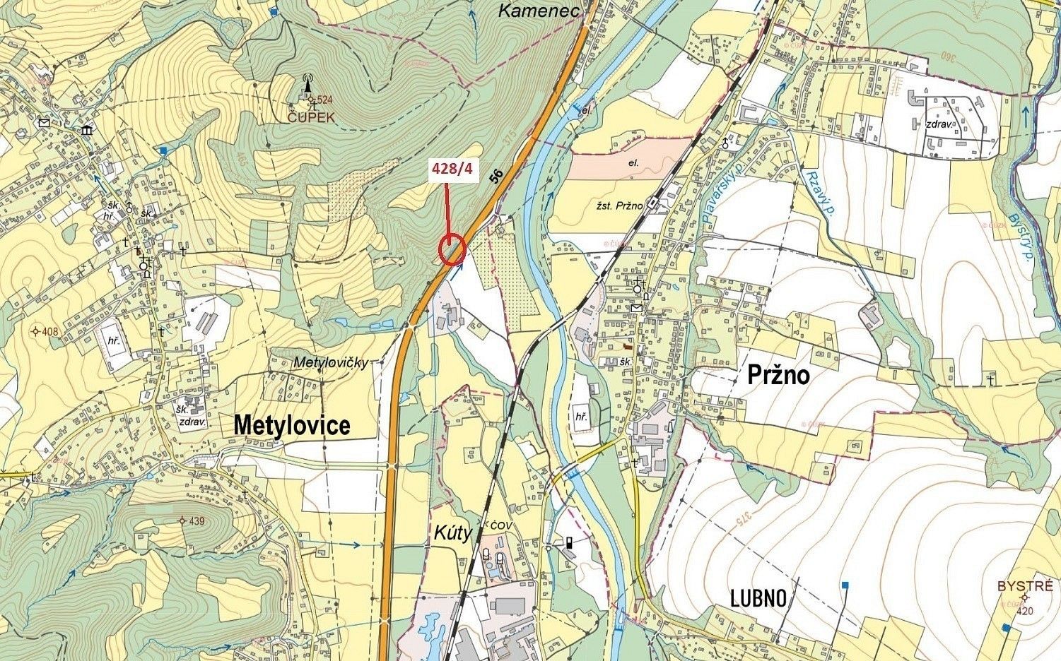 Les, 770 m²