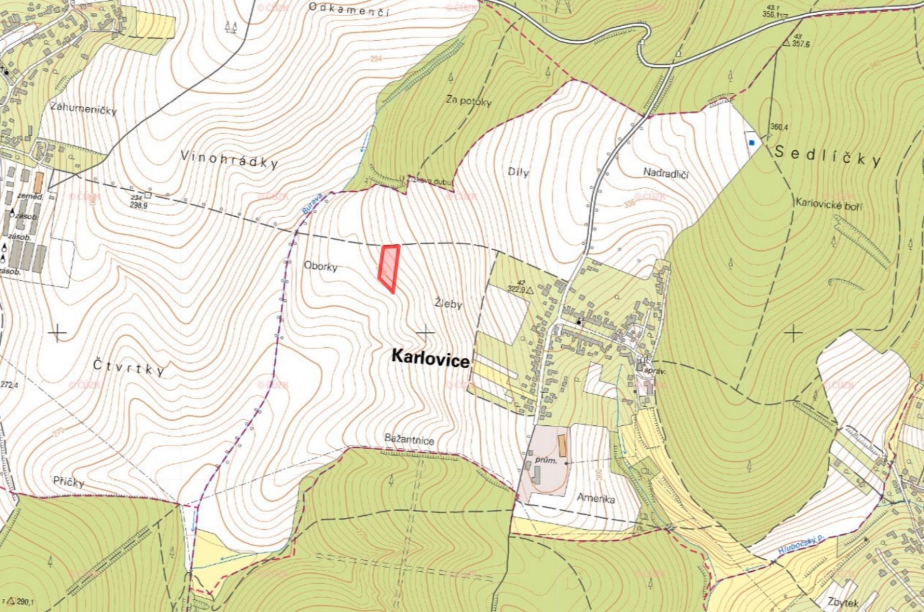 Prodej zemědělský pozemek - Karlovice