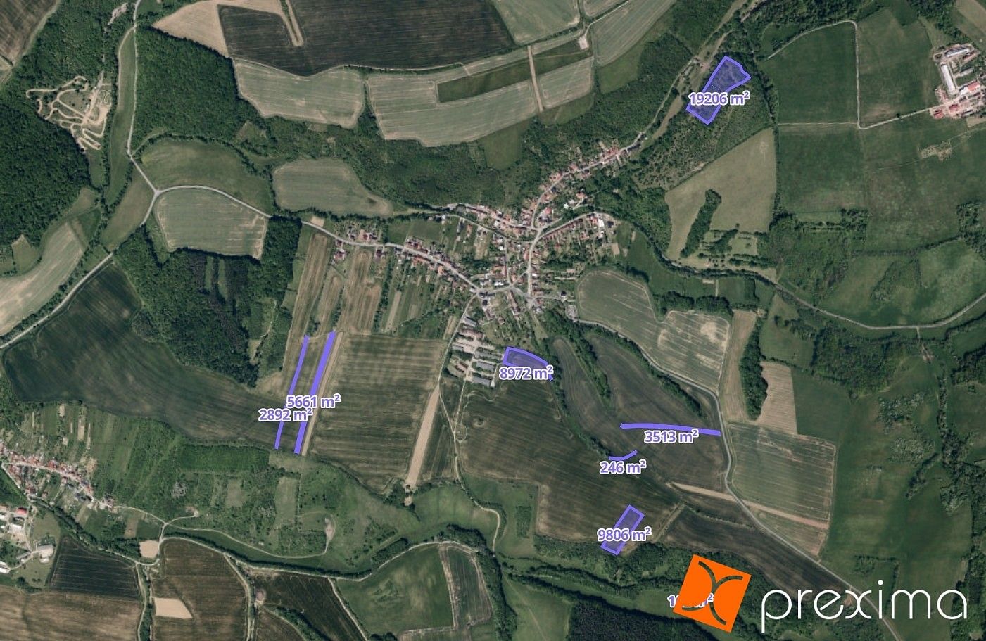 Zemědělské pozemky, Částkov, okres Uherské Hradiště, Zlínský kraj