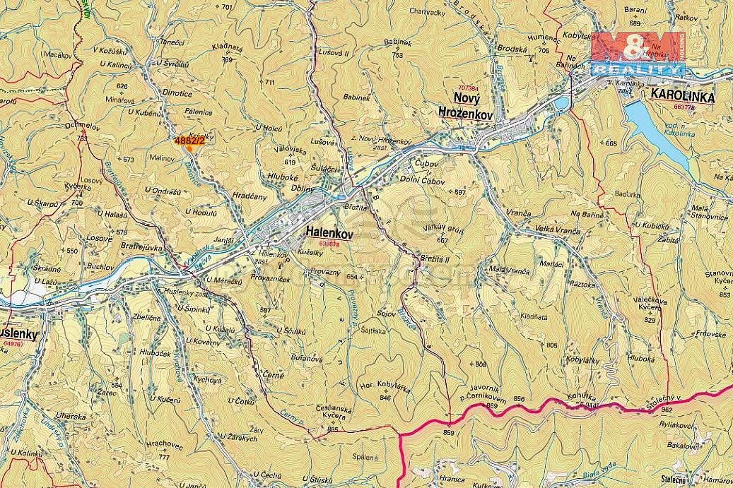 Prodej louka - Halenkov, okres Vsetín, Zlínský kraj - 5