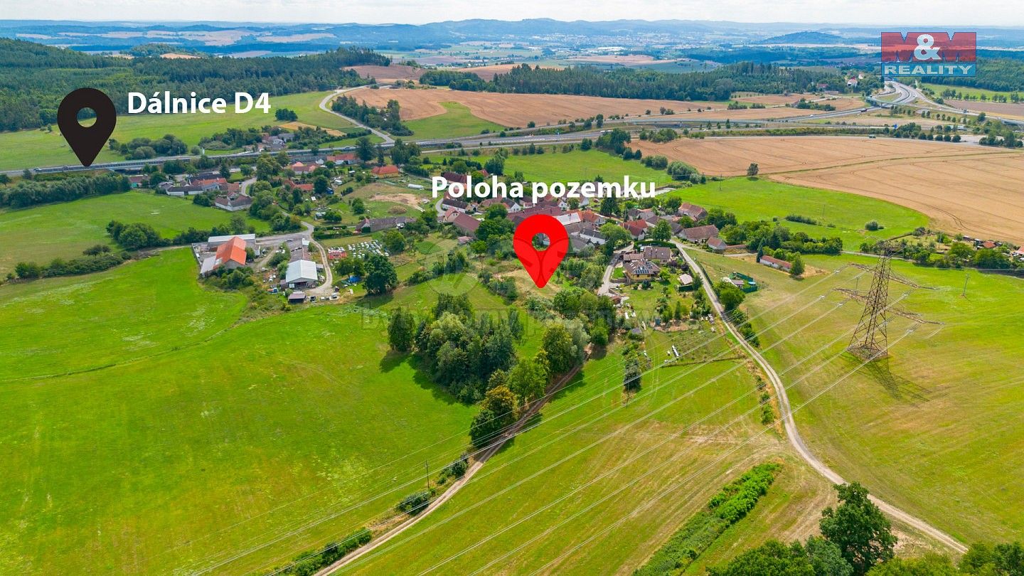 Pozemky pro bydlení, Předotice - Třebkov, okres Písek, Jihočeský kraj - 1