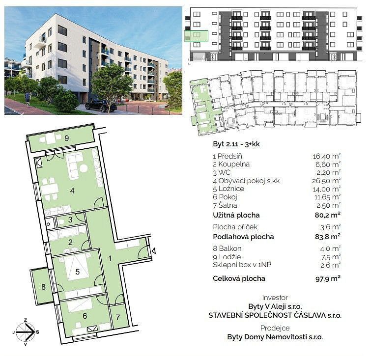 Byt 3+kk · 97 m² · Hustopeče, okres Břeclav, Jihomoravský kraj - 4