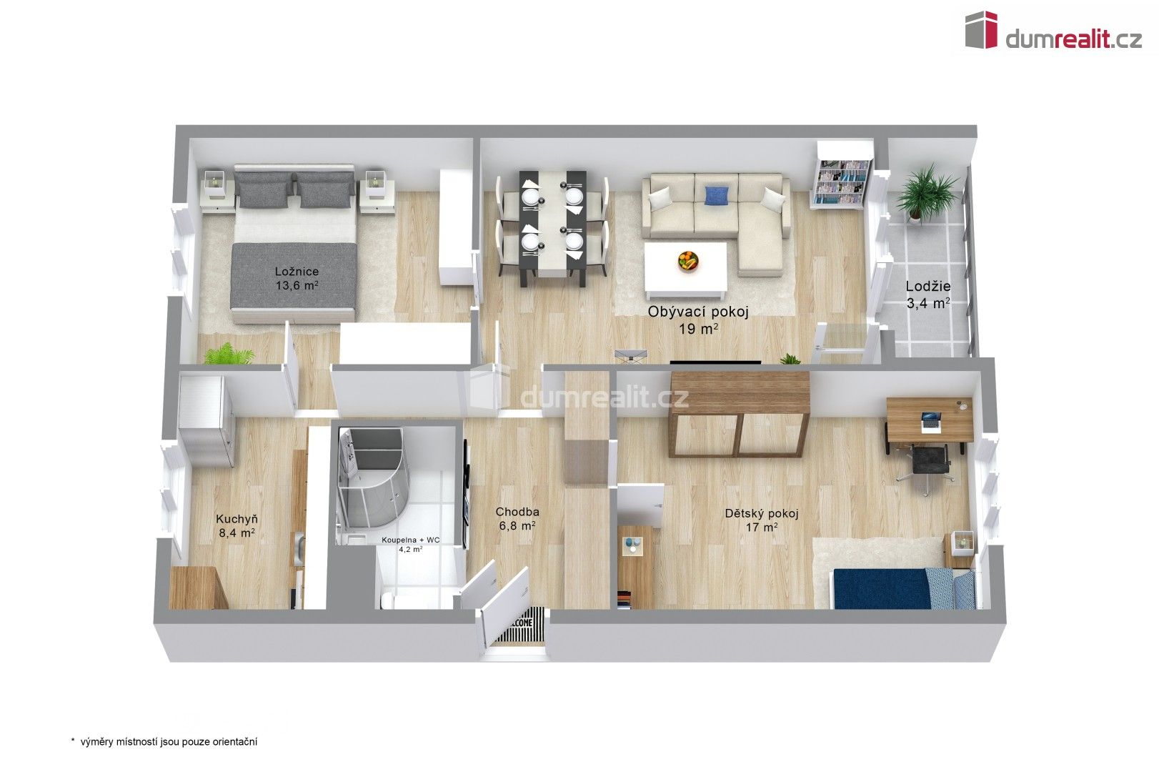 Prodej byt 3+1 - Sídliště, Hroznětín, 73 m²