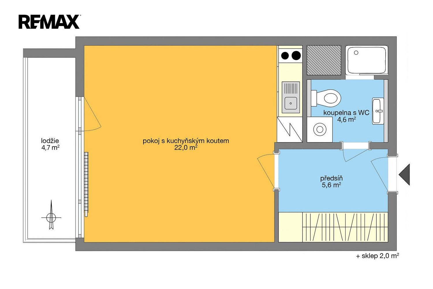 Byt 1+kk · 33 m² · Uzbecká, Brno - Bohunice - 4