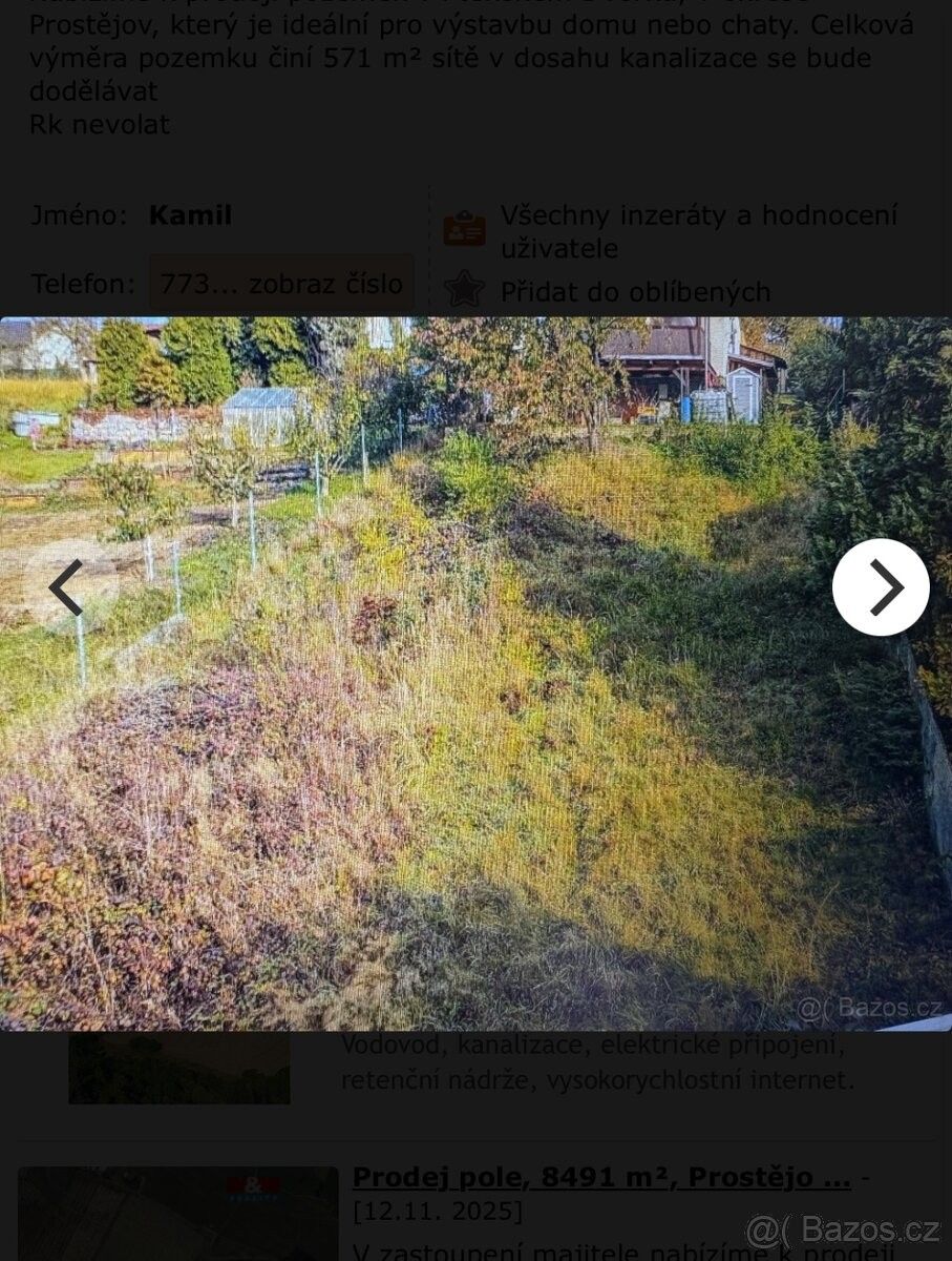 Prodej pozemek pro bydlení - Prostějov, 796 01