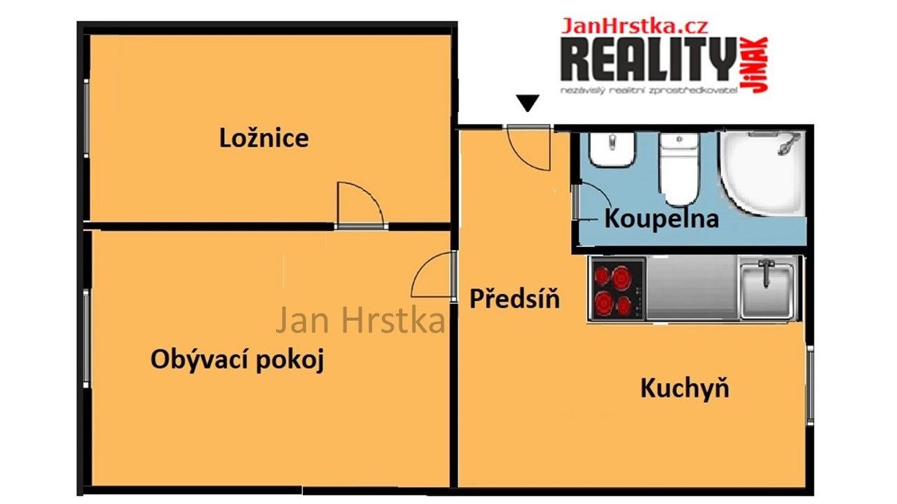 Pronájem byt 2+1 - Masarykova, Klíše, Ústí nad Labem, Česko, 49 m²