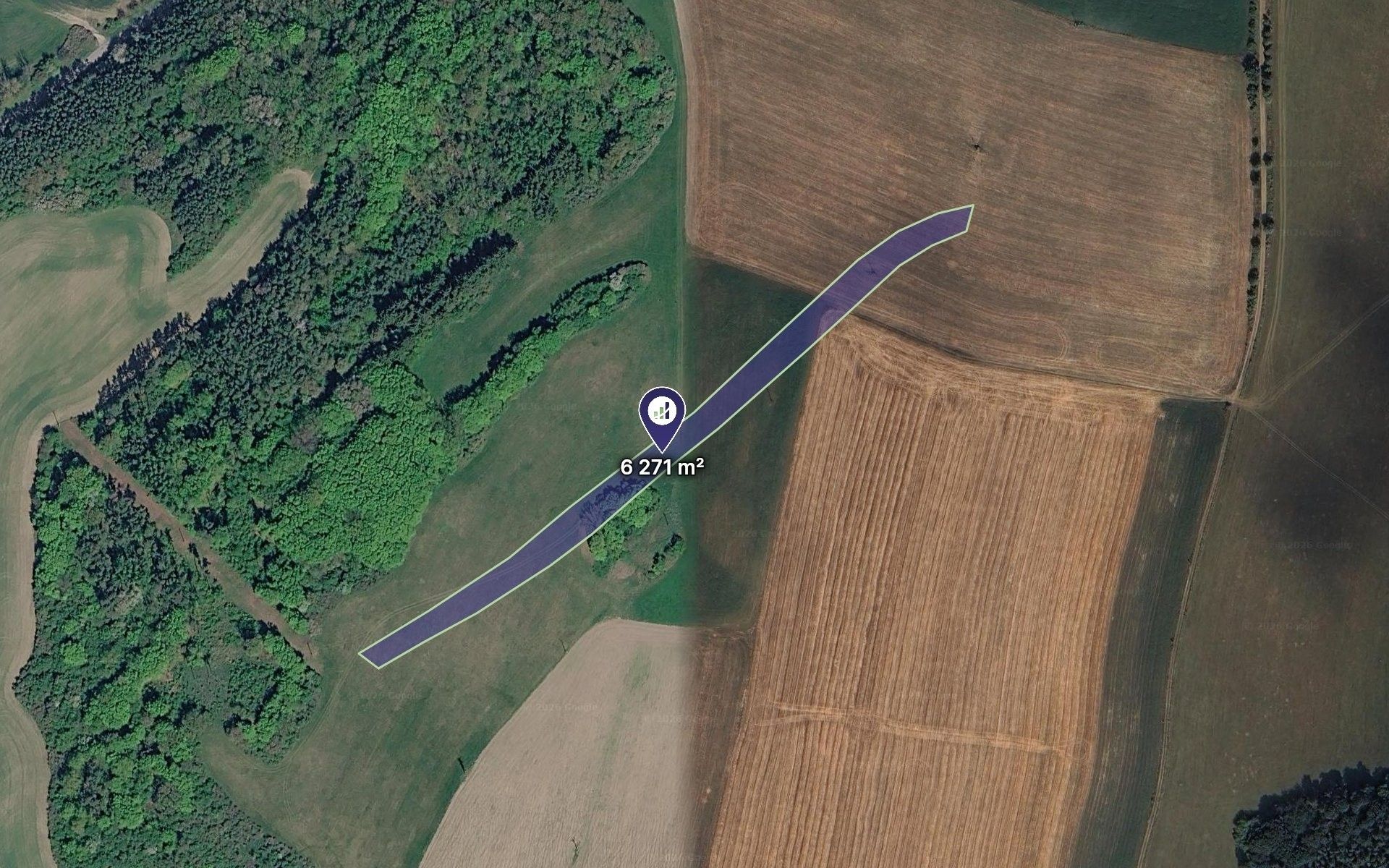 Zemědělské pozemky, Týček, 2 090 m² - 1