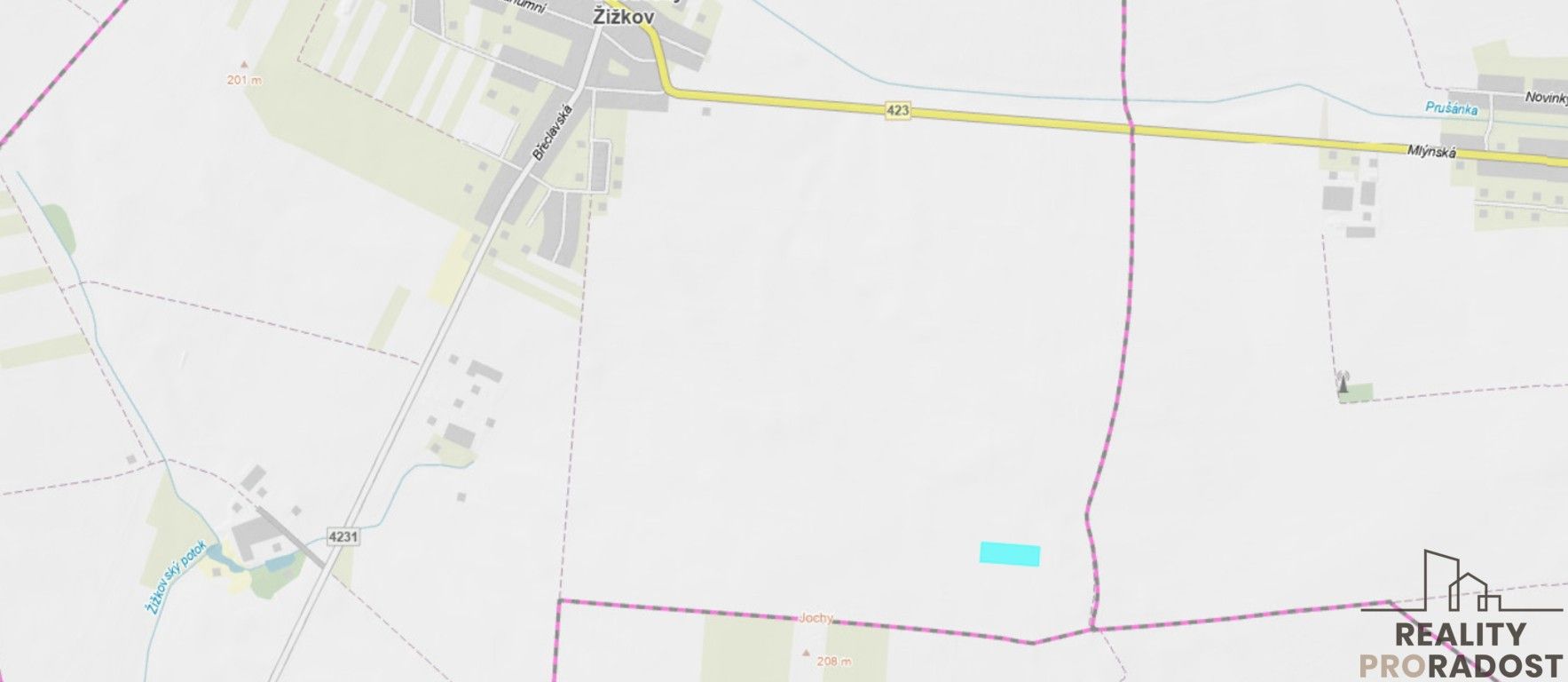 Prodej zemědělský pozemek - Moravský Žižkov, 2 m²