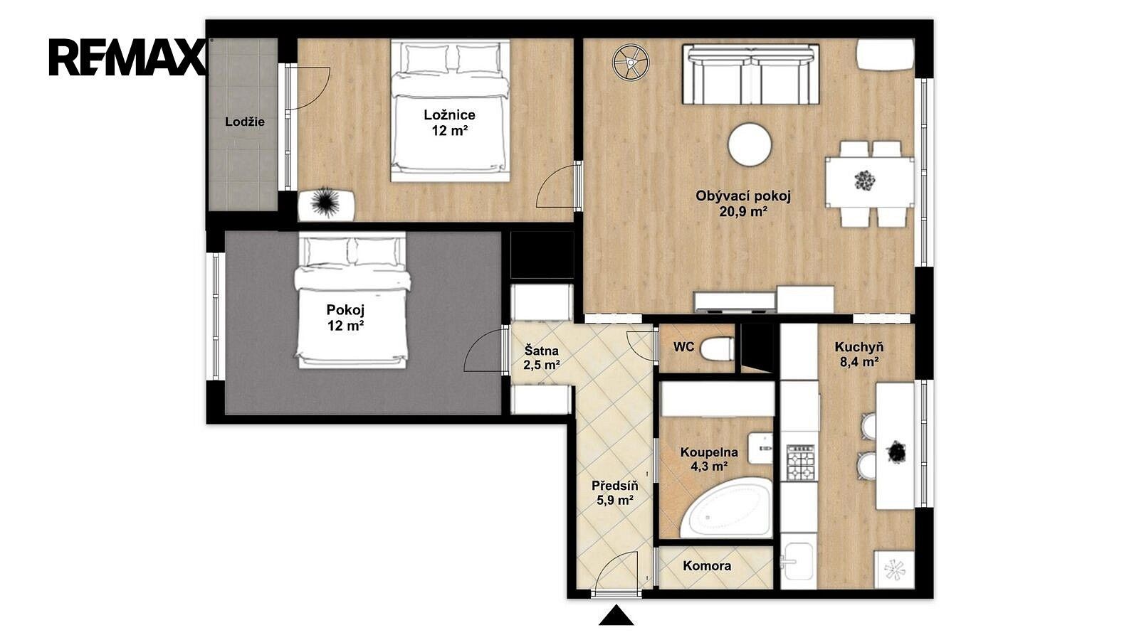 Byt 3+1 · 68 m² · Bedrnova, Ostrava - Zábřeh - 4