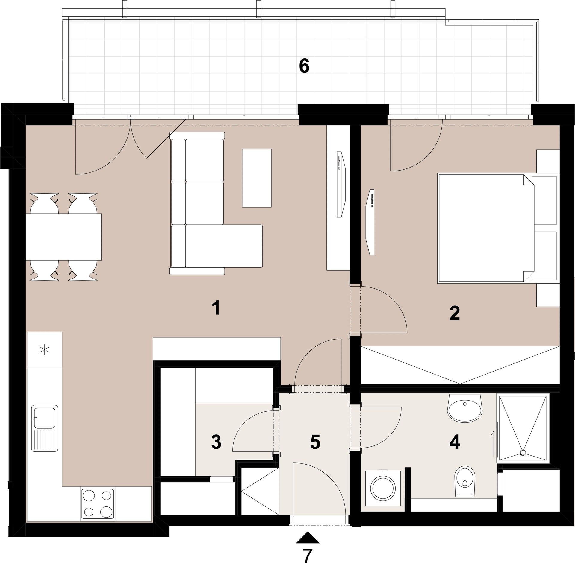 2+kk, Penízovková, Praha, 56 m² - 2