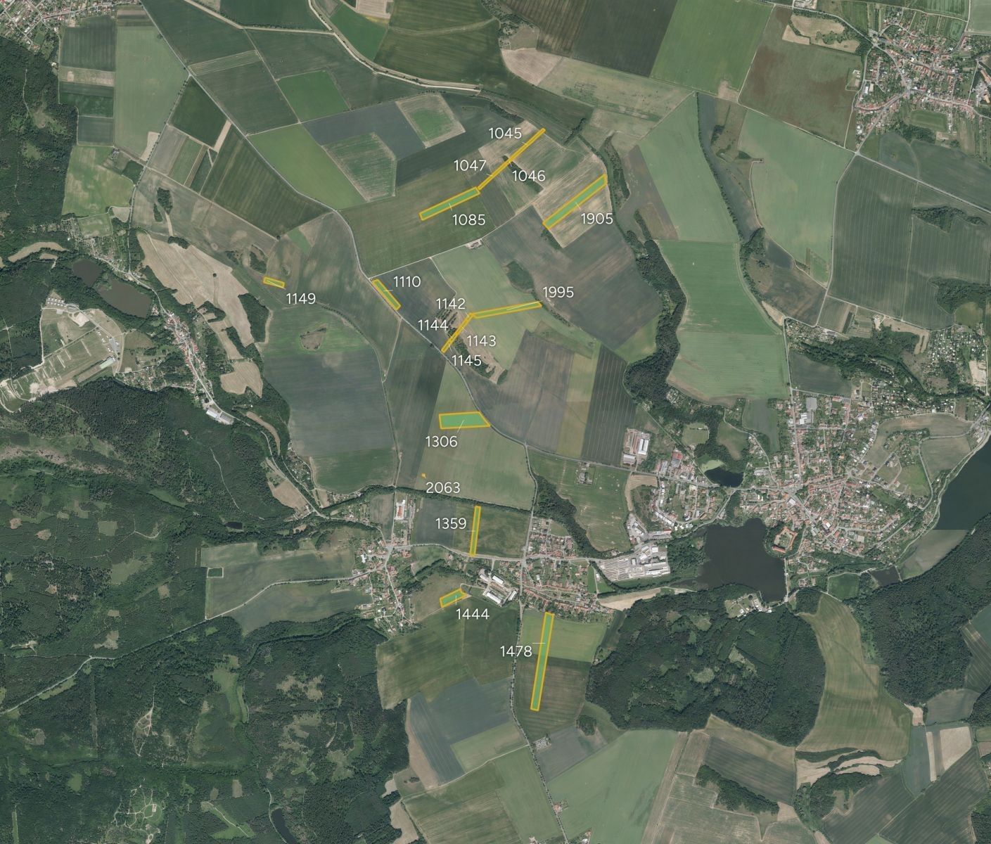 Zemědělské pozemky, Soběsuky, Plumlov