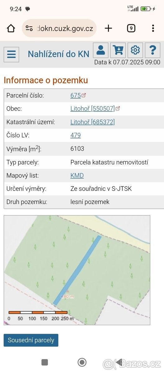 Pozemky pro bydlení, Lesonice, 675 44