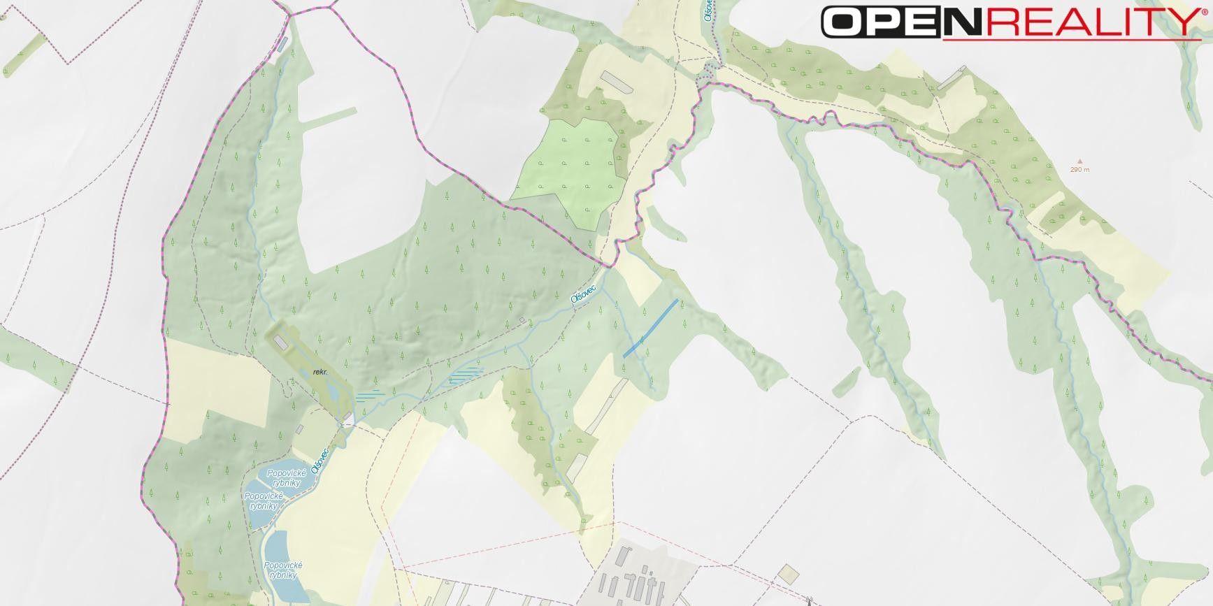 Lesy, Popovice, 1 876 m² - 2