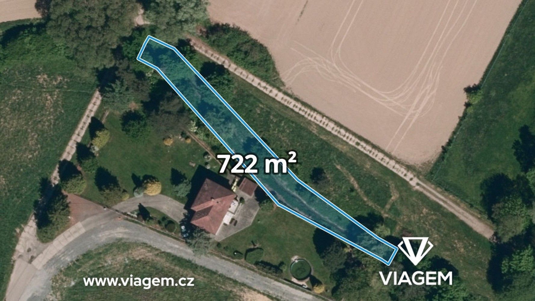 Zemědělský pozemek, 722 m²