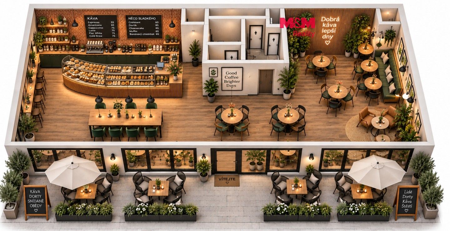 Restaurace, U plynárny, Praha, 142 m² - 1