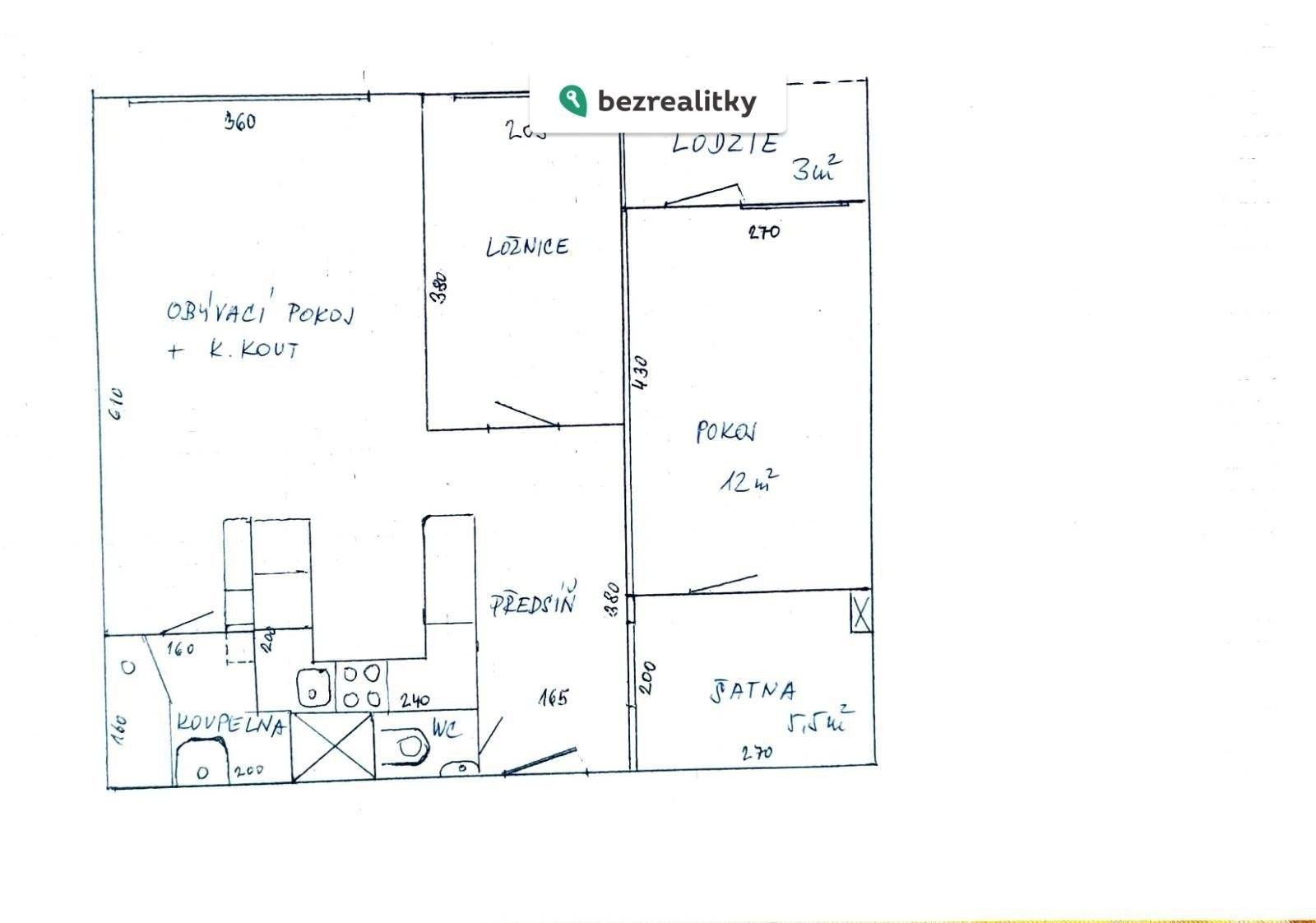 Byt 3+kk · 61 m² · Anny Drabíkové 535, Praha Háje - 4